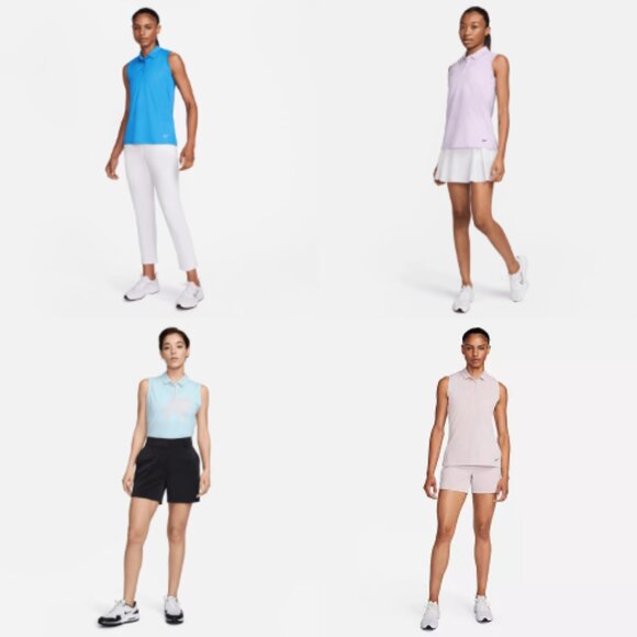 Nike Dri-FIT Victory Women's‎ Sleeveless Golf Polo - Picture 1 of 5